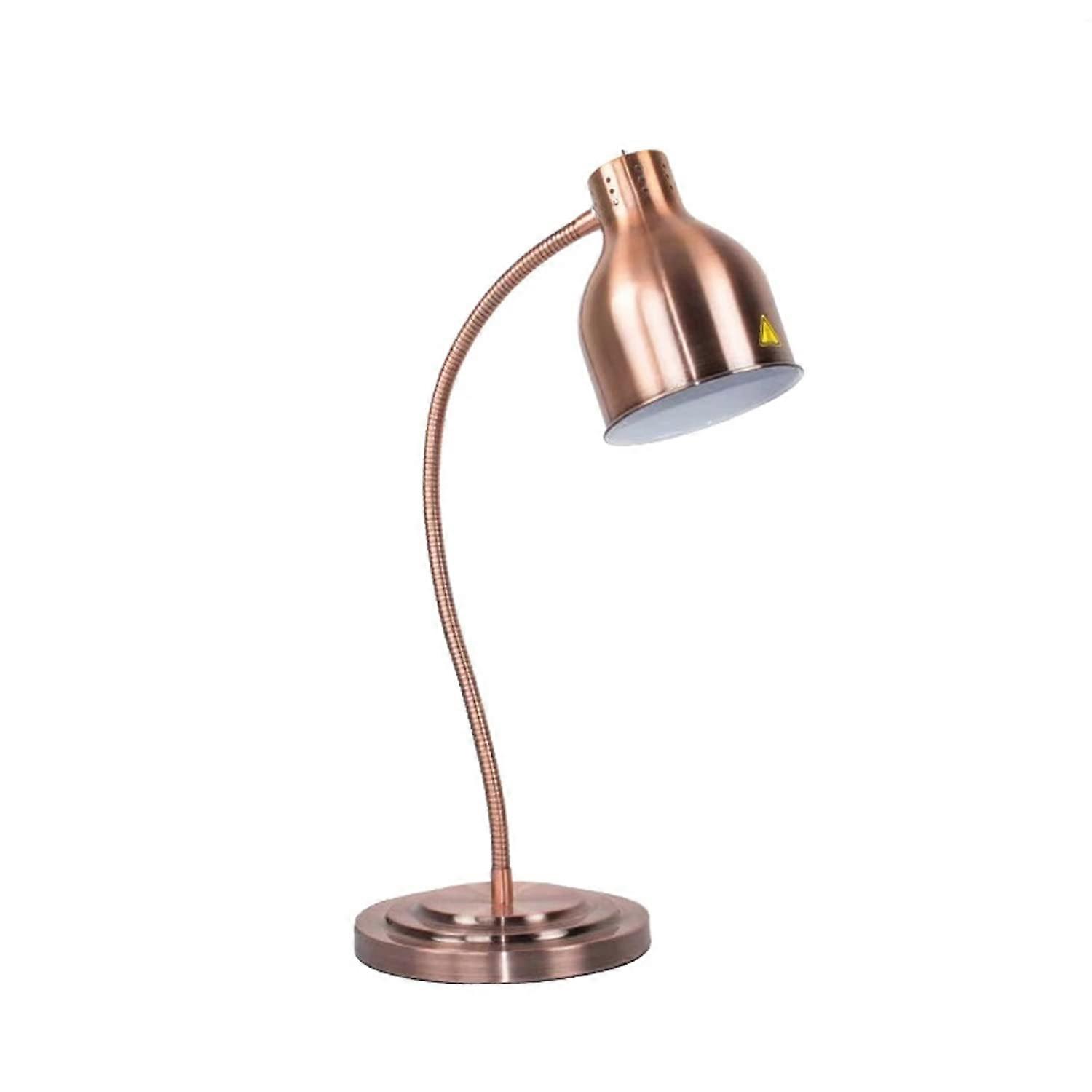 Food Heat Lamp Infrared Warmer with Single Arm Copper Design for Buffet and Catering 250W