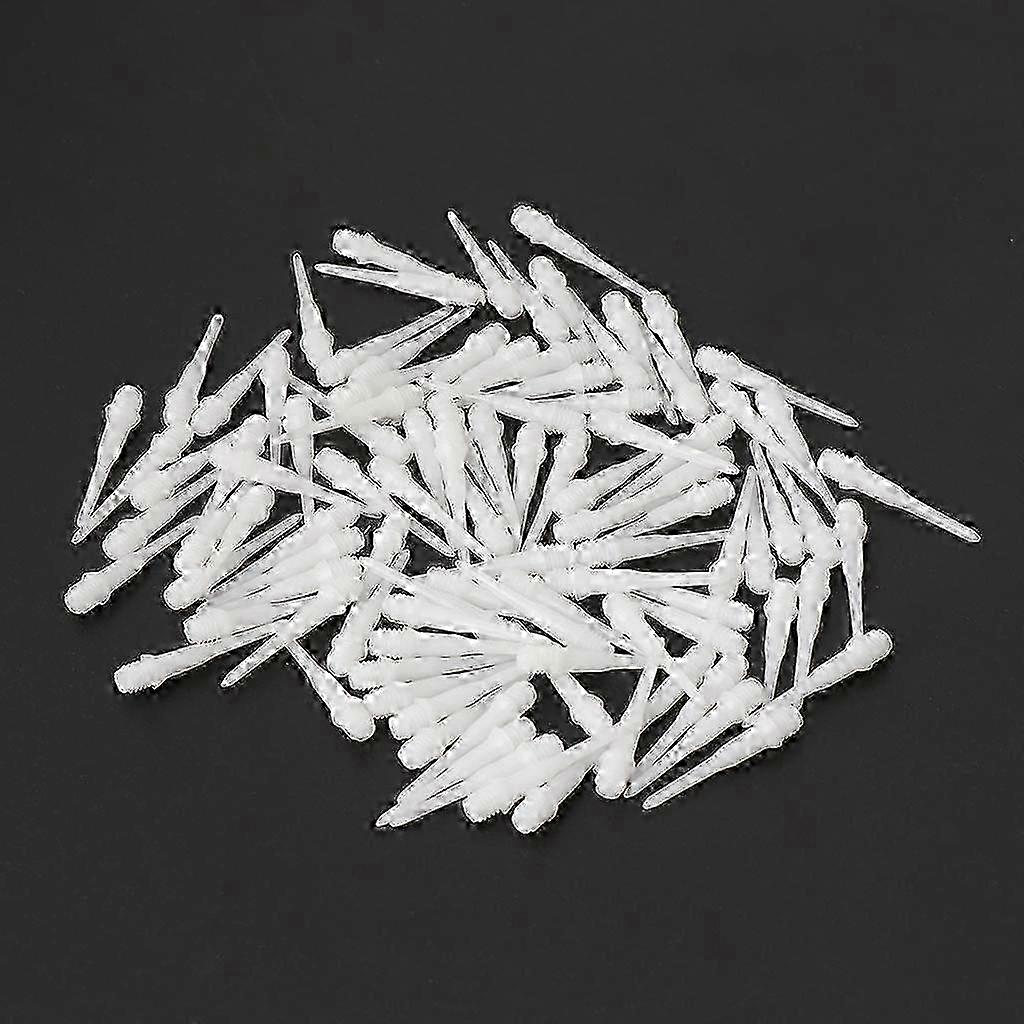 Soft Dart Tip, 100 Plastic Tips, Dart Accessories, Professional Electronic Board White