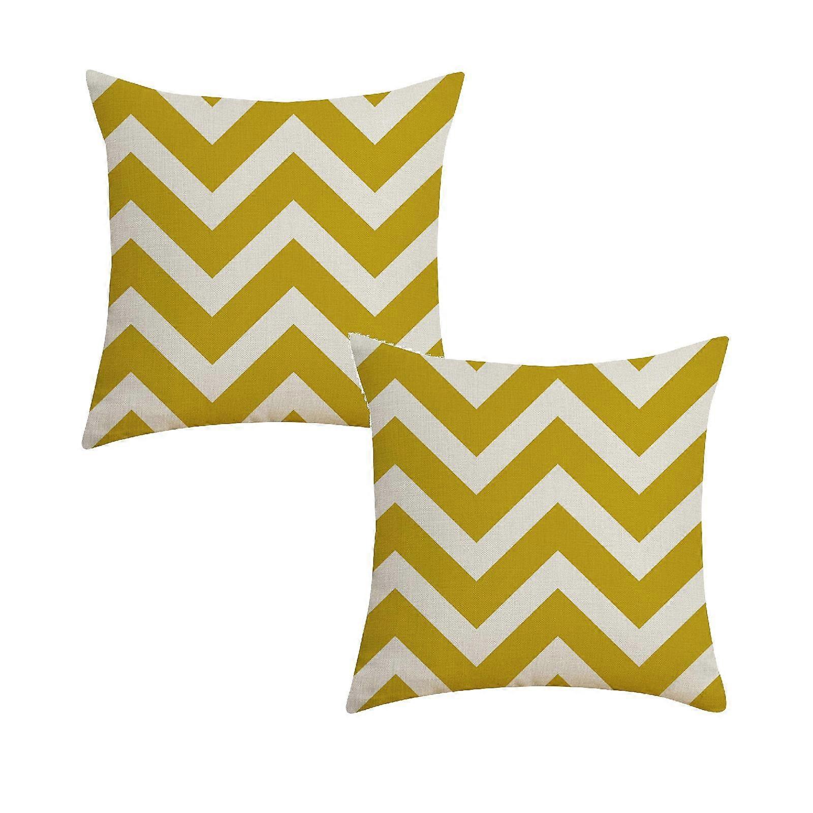 Xubond Home Decor Solid Color Geometric Linen Throw Pillow Cover Digital Printing Figure Cushion Pillow Case Multi-color Fabric