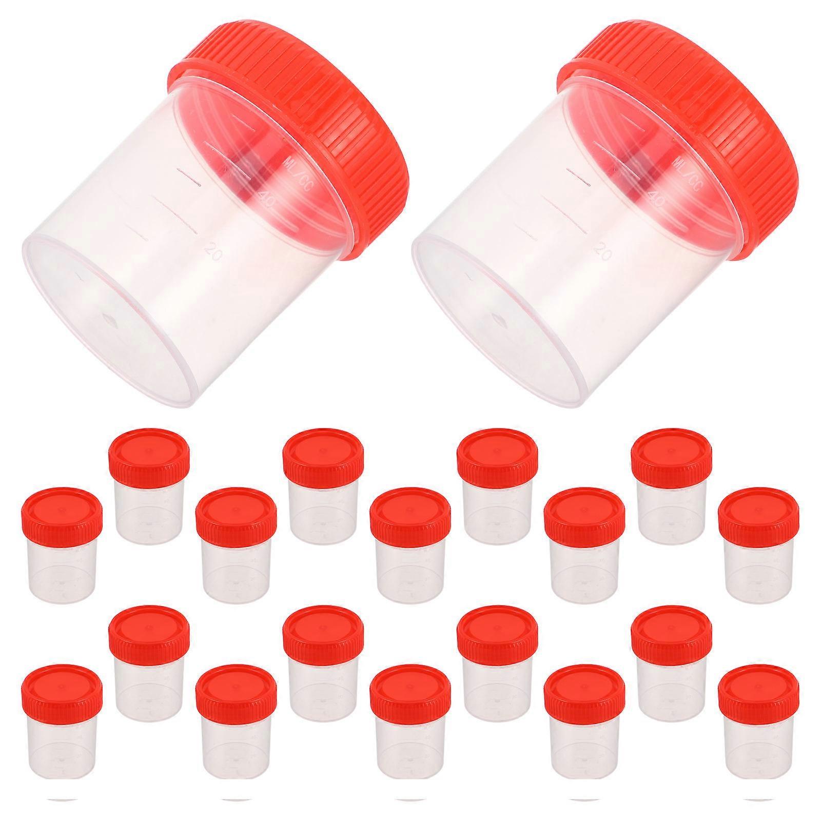 Pee Cup Urine Test Cups Precise Measurement For Scientific Research Laboratories 60 Ml Capacity 20Pcs