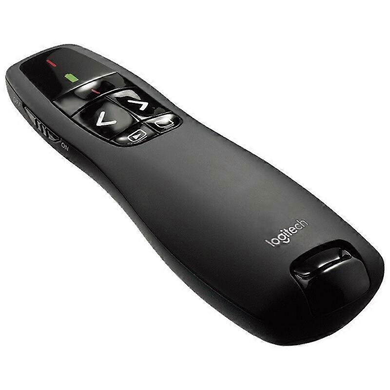 Logitech R400/Spotlight Wireless Presenter Remote - USB Receiver, Red/Green Laser Pointer, Slide Control for Presentations