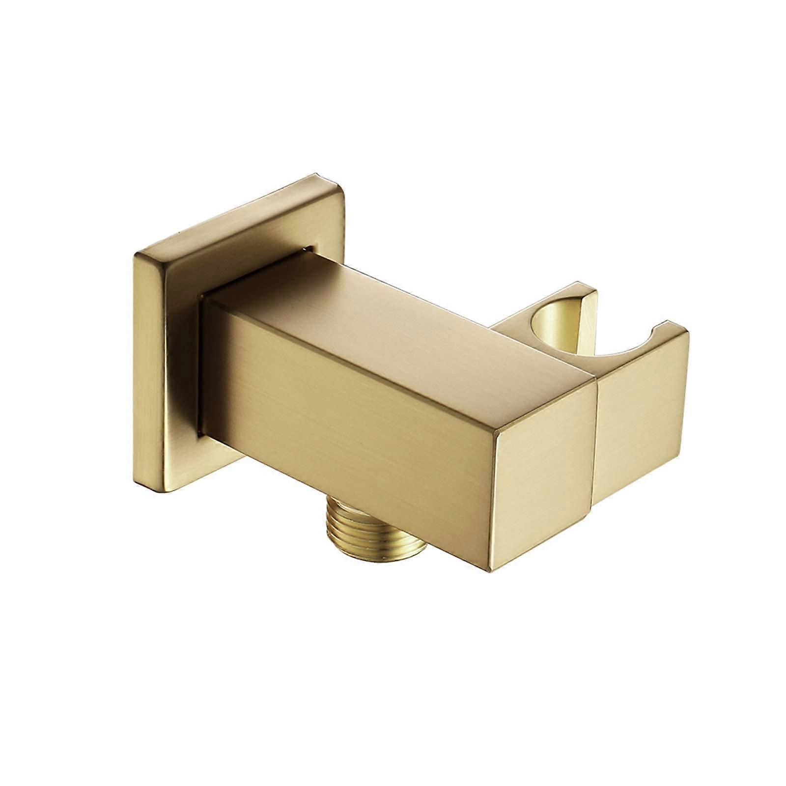 Powerful Shower Head with Adjustable Brass Holder, Wall Mounted Handheld Bracket for Bathroom