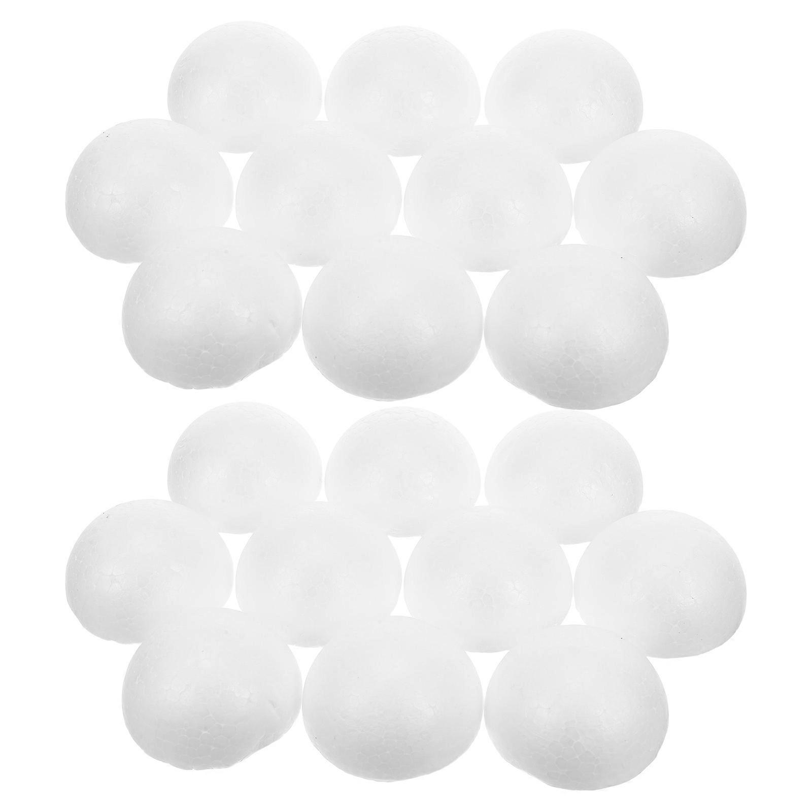 Polystyrene Shapes for Crafts White Half Foam Balls for DIY 70Pcs Set