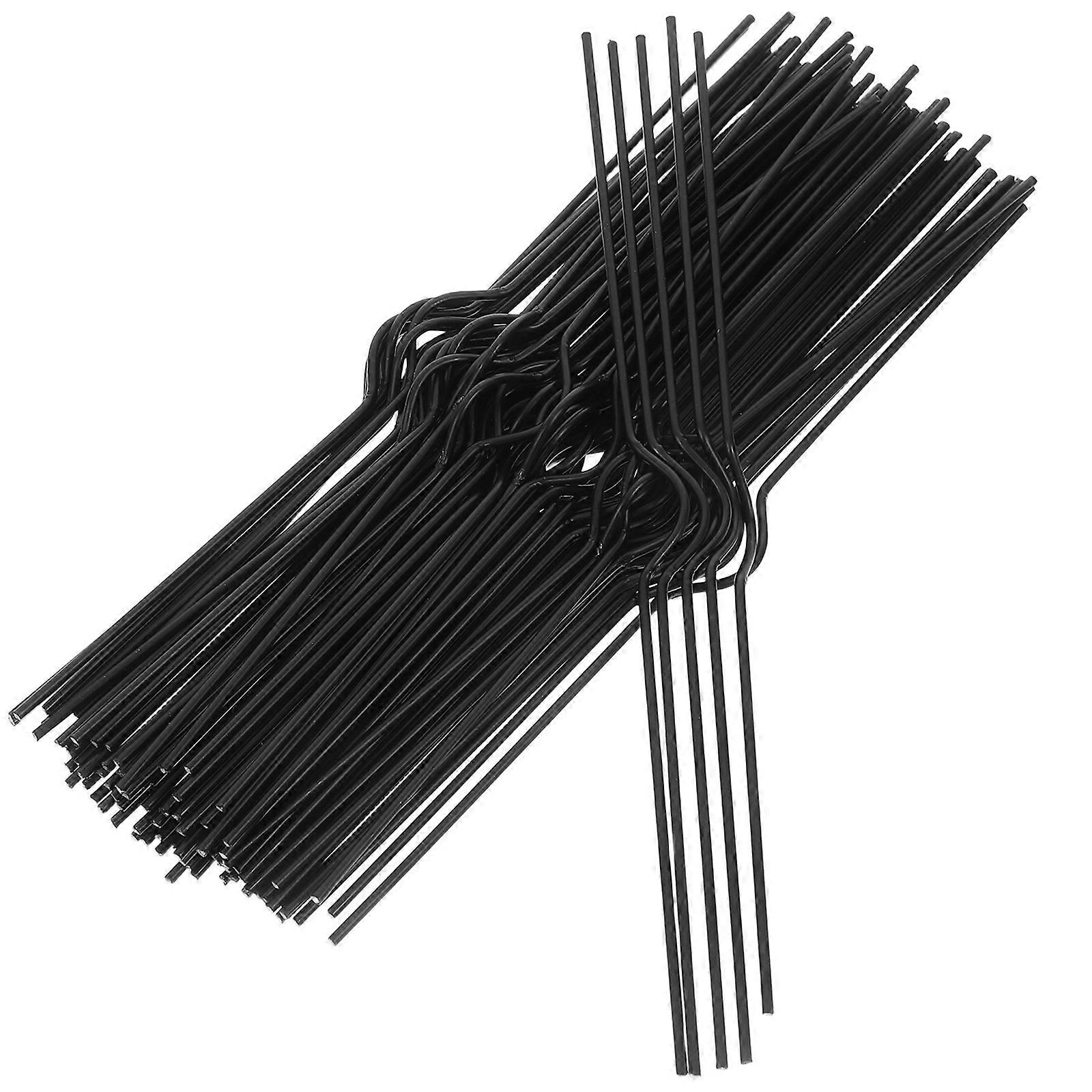 Black Iron Calendar Hooks for Binding with 100Pcs Removable Wall Hangers