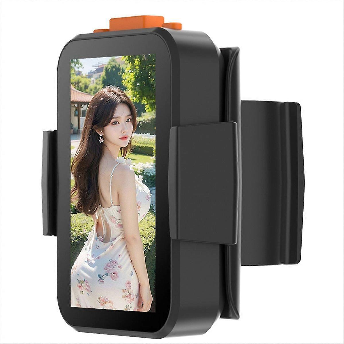 2'' Mini Wireless Selfie Monitor Screen with Clips Portable Phone Remote Control Selfie Monitor for Vlog Live 