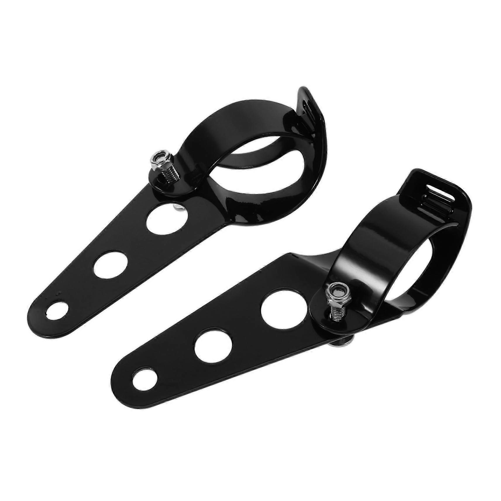 2Pcs Adjustable Aluminum Motorcycle Headlight Brackets Fork Mount for Fork Tubes Easy Installation