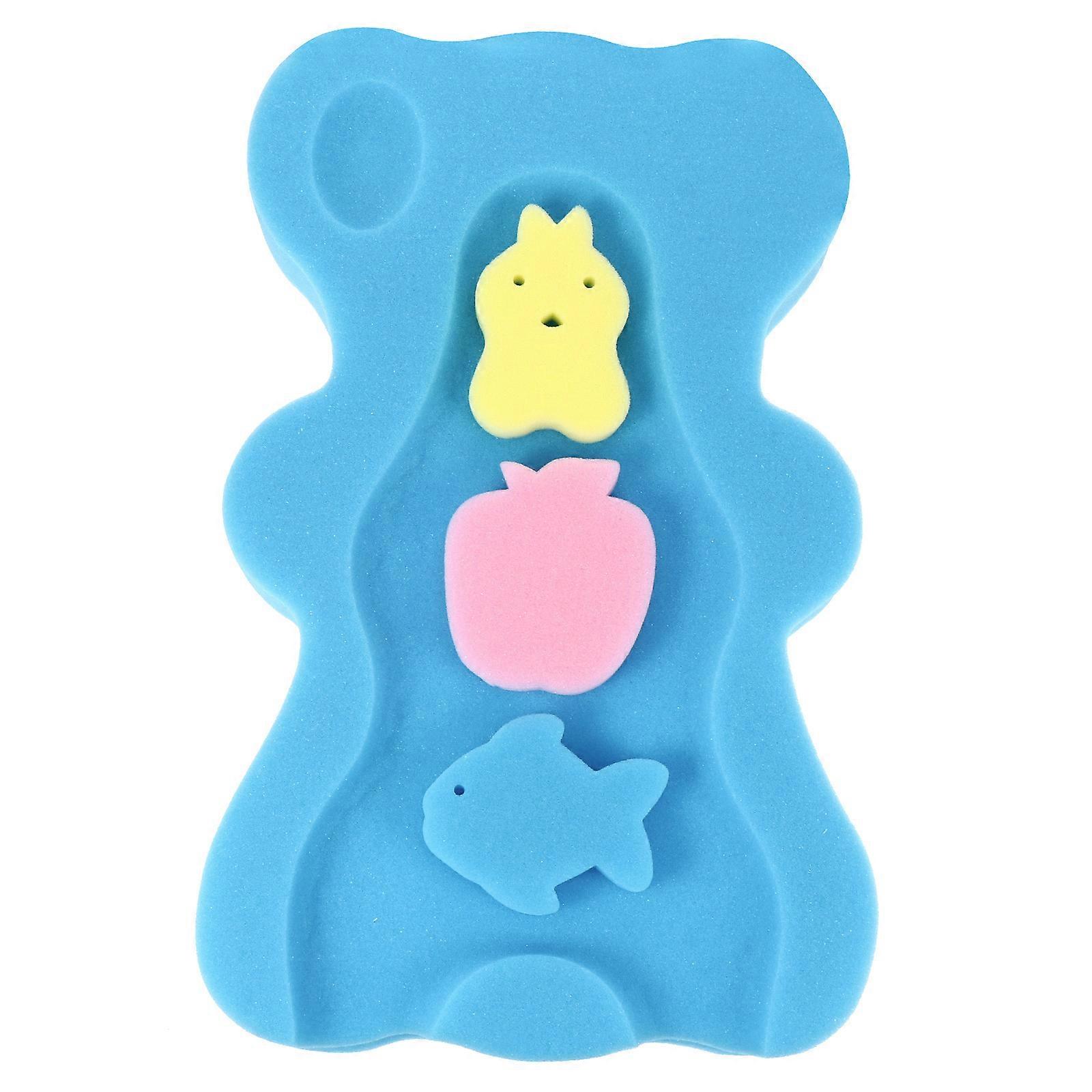 Baby Bath Sponge Support Infant Cushion Comfy Skid Proof Bathing Mat