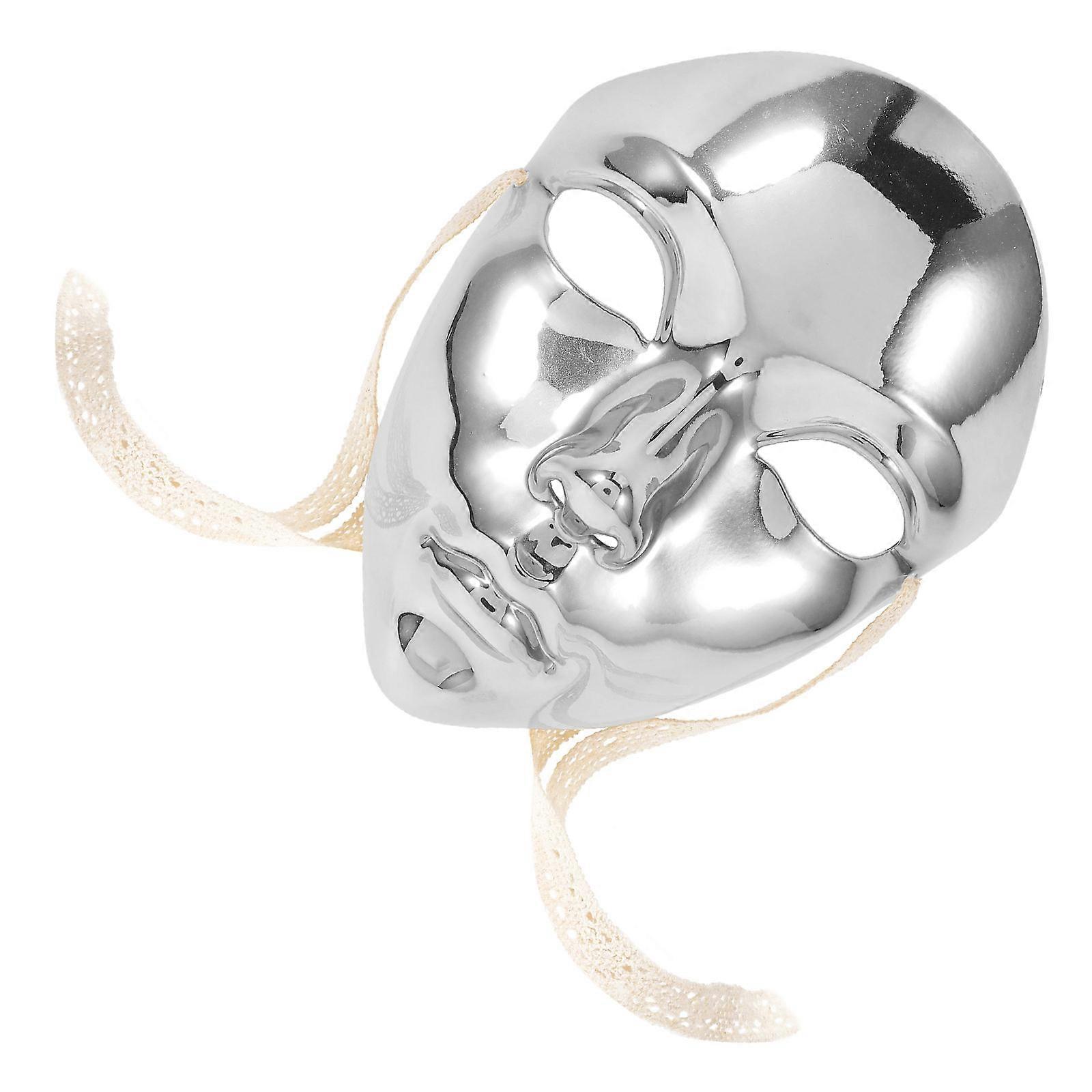 Silver Retro Masquerade Mask for Women Replacement with ABS Material