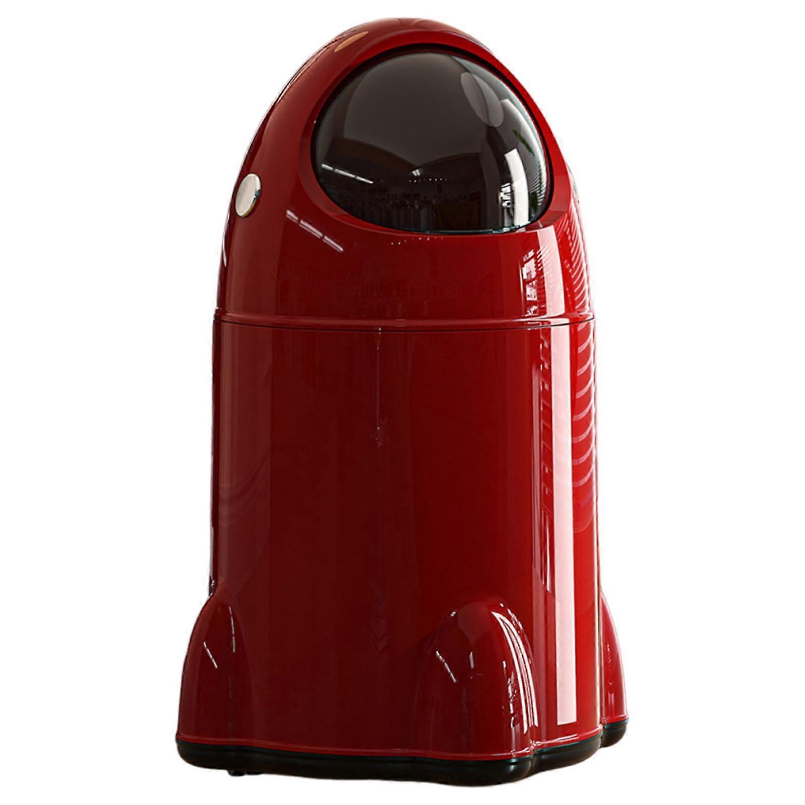 Large Capacity Trash Can Wastebasket Tall with Wheels Movable Garbage Bin with