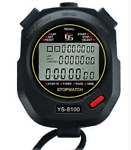 "Stopur 3x-100m hukommelse Sort"