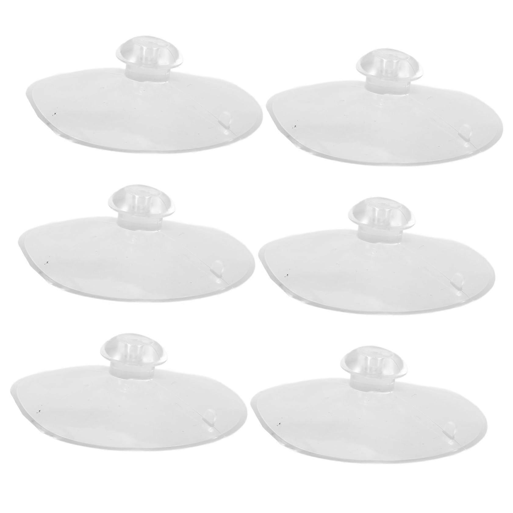 Transparent PVC Suction Cups for Windshield Sunshade Secure Strong Grip 6pcs for Home and Car