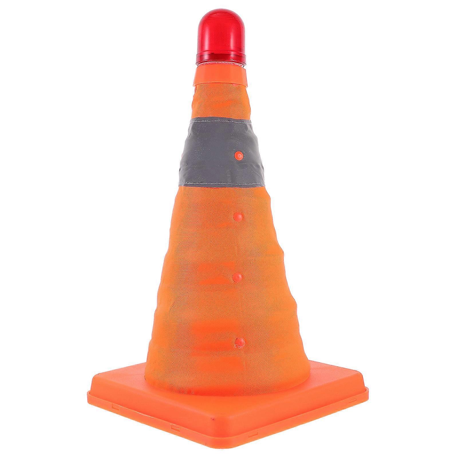 Collapsible Reflective Traffic Cone with LED Cone for Outdoor Use