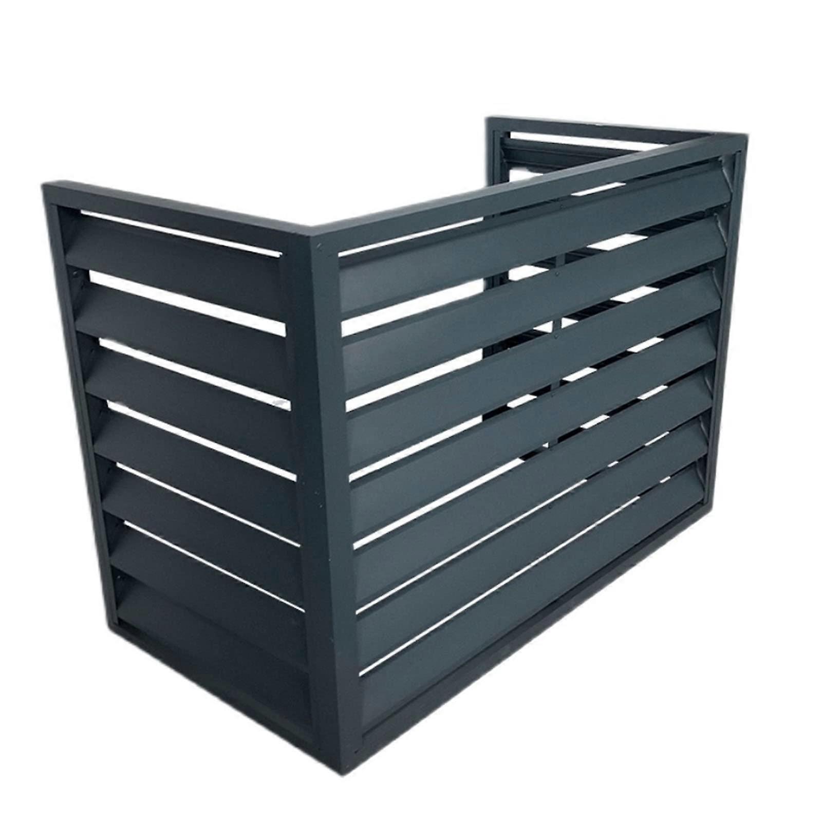 Mini Split AC Outdoor Unit Cover Aluminum Weatherproof Rust Protection Decorative Shield