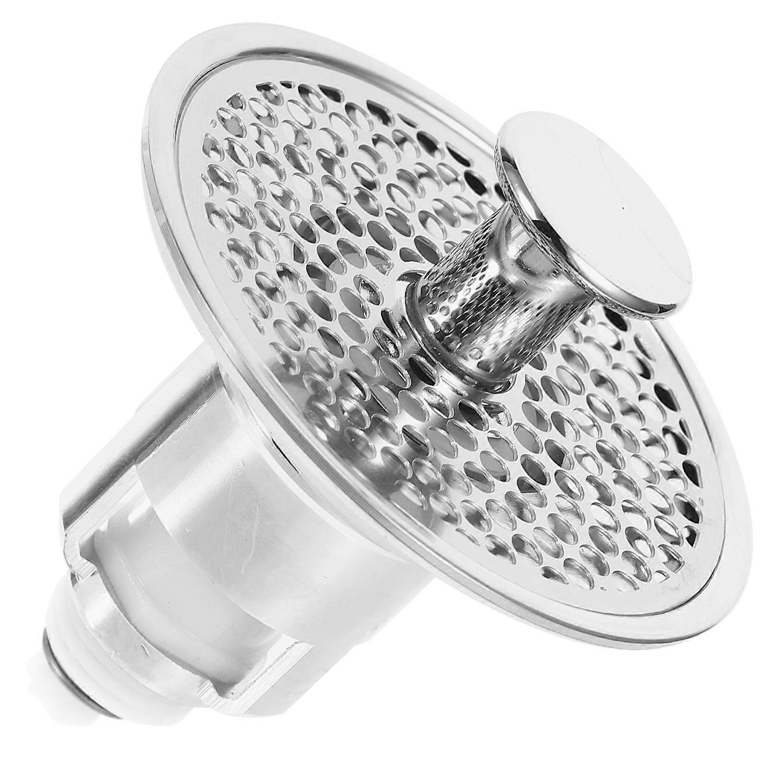 Bathroom Sink Drain Stopper Stainless Steel Basin Stopper Push Type