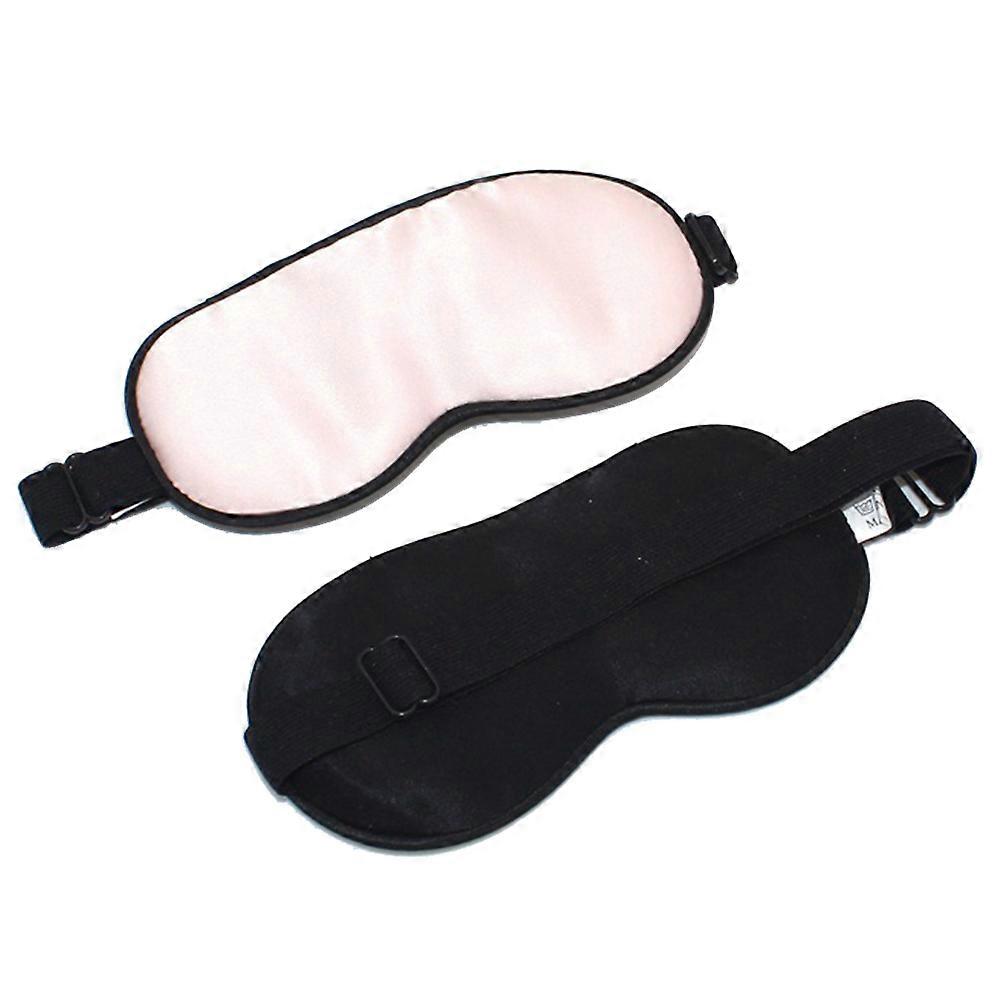 Solid Mask Sleep Rest Aid for Sleeping Use 2Pcs Breathable Silk