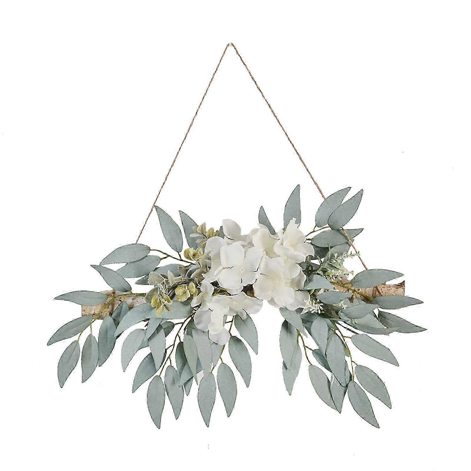 26-27 Realistic Eucalyptus Leaf Log Wall Hanging Decoration