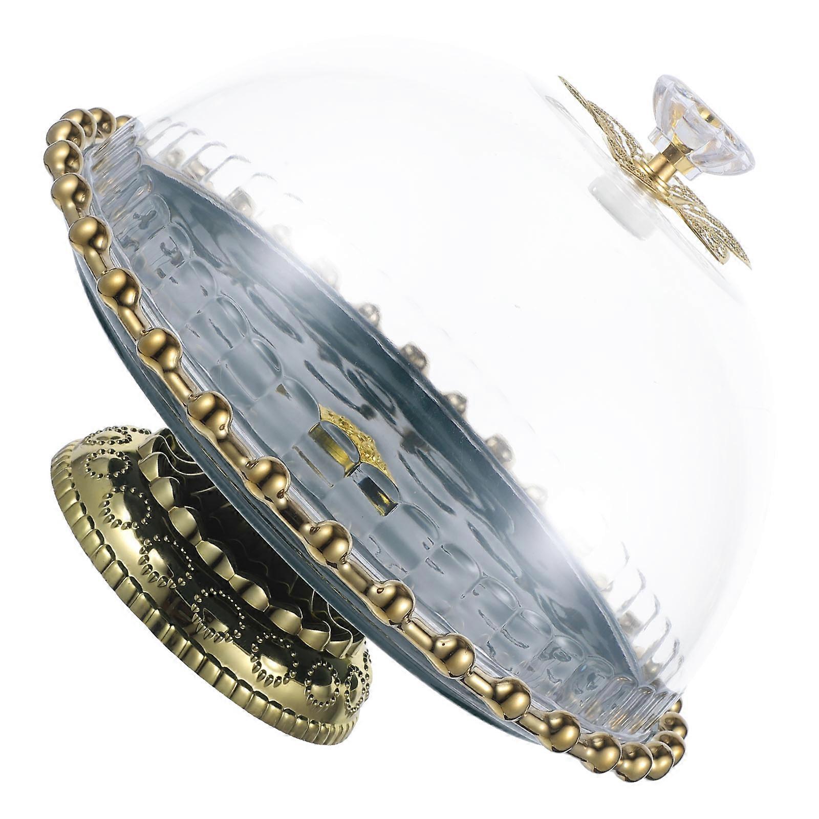 White Ceramic Tall Cake Tray for Storage 1Set Dessert Tray