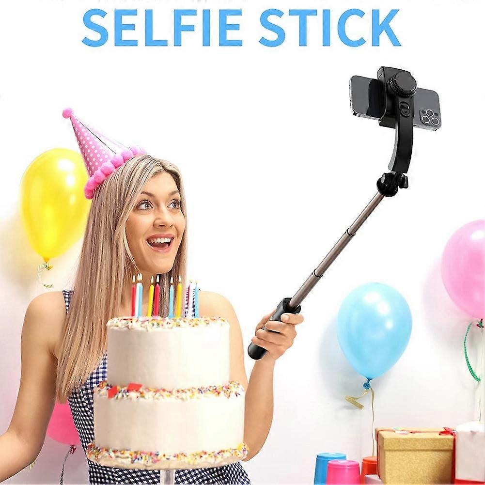 Gimbal Stabilizer Selfie Stick Foldable Wireless Tripod with Bluetooth Shutter Monopod for IOS Android