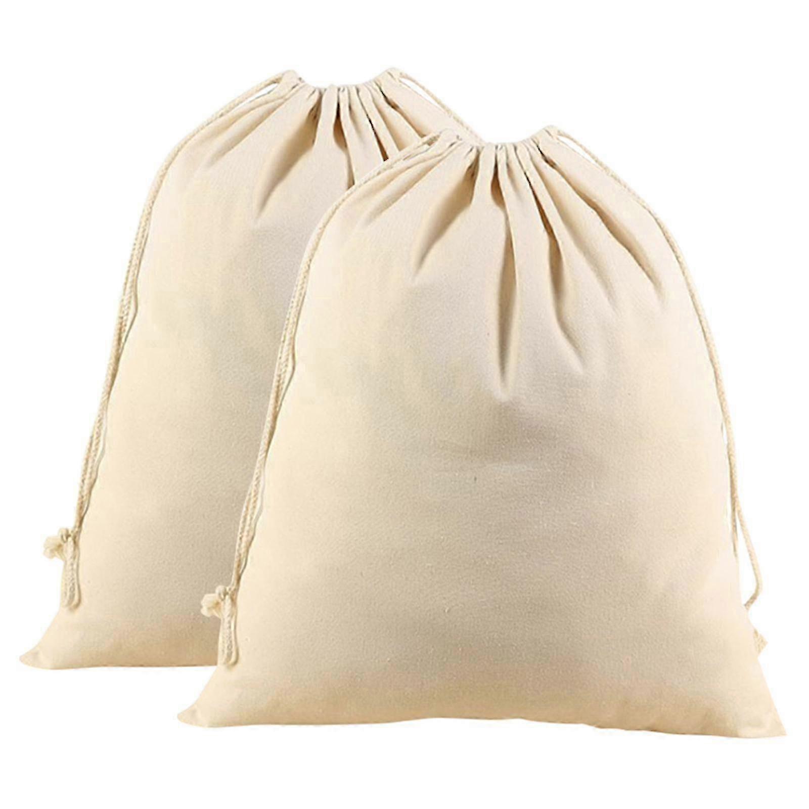 2 Pack Extra Large Cotton Canvas Heavy Duty Laundry Bags Versatile Multi Use Edition C
