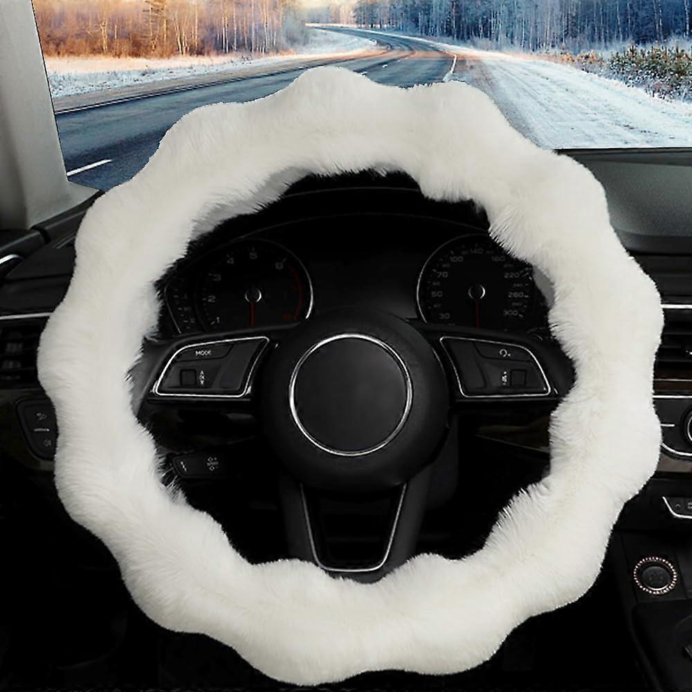 Plump Steering Wheel Cover, Universal Plush Steering Wheel Protective Cover