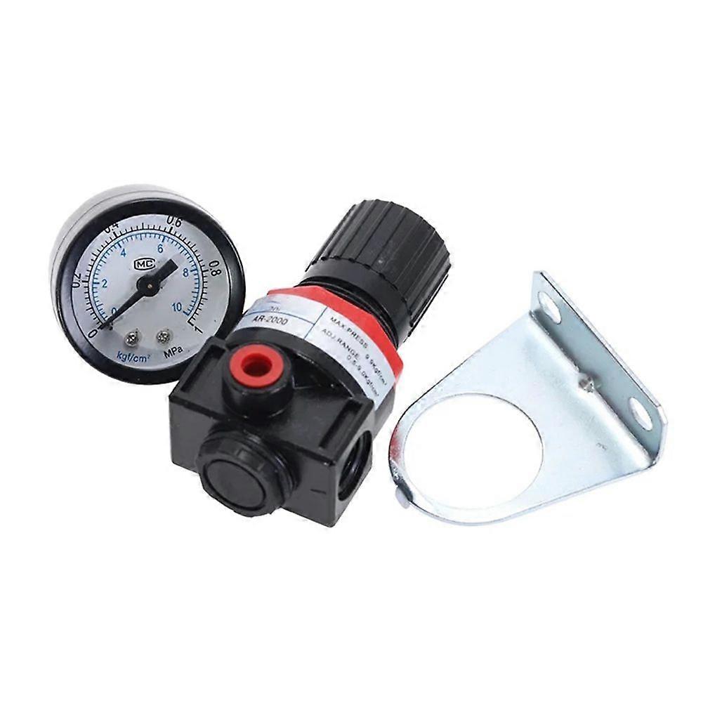 AR2000 G1/4'' Thread Air Control Compressor Pressure Relief Regulator Valve with Fitting