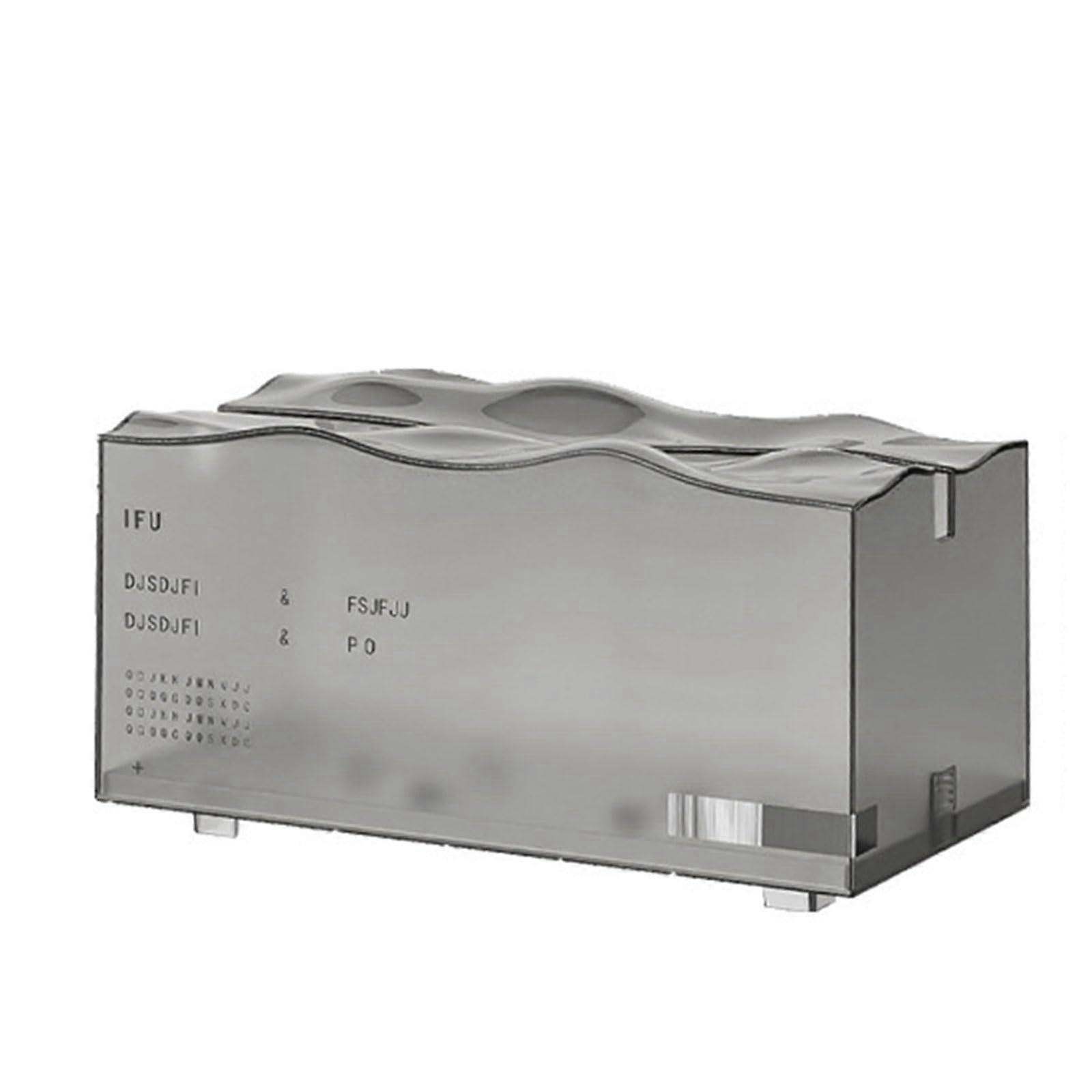 Tissue Box Holder with Adjustable Capacity, Elegant Elastic Design for Bathroom and Car