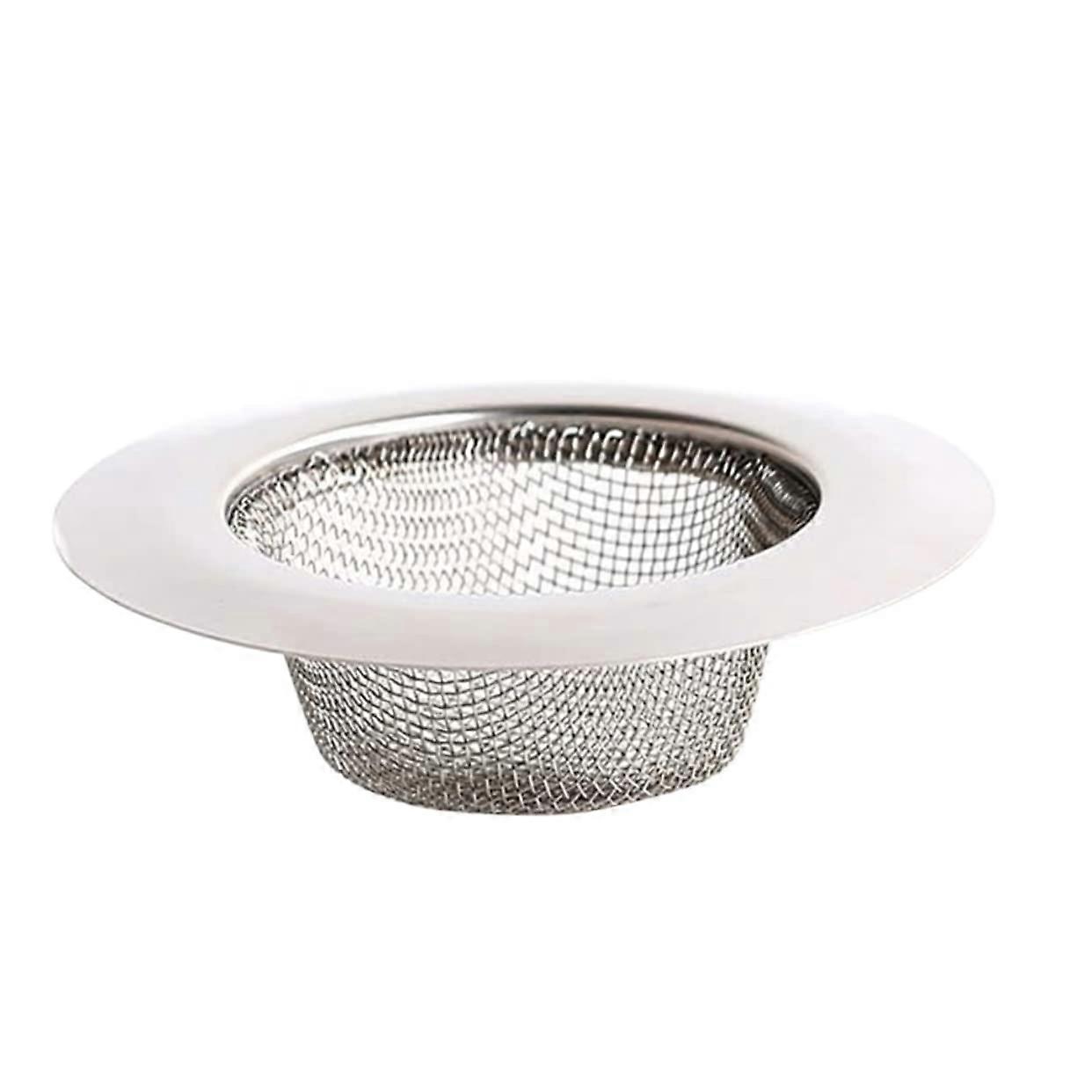 Stainless Steel Sink Strainer with Clog Micro Perforations, Universal Kitchen Drain Basket