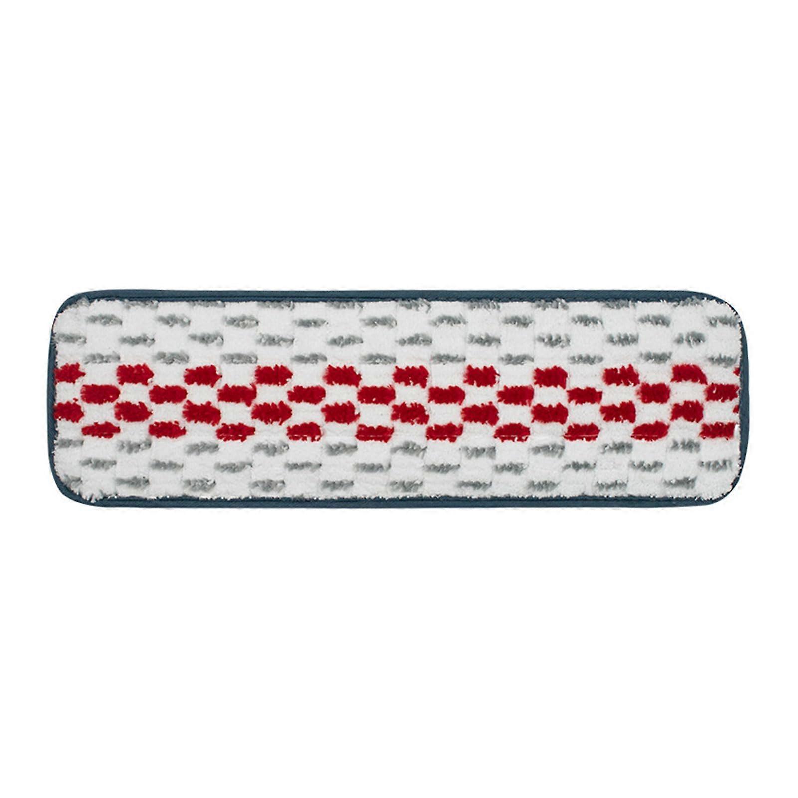 Replacement Mop Pads 6 Pack with Reusable Washable Mop Heads, Powerful Dirt Absorption, Red Gray