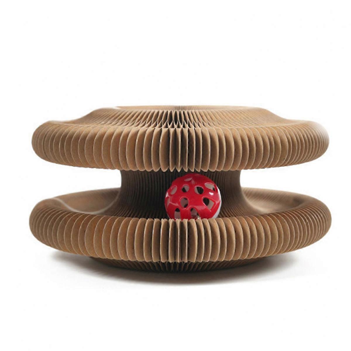 Accordion Cat Scratch Board Self-Playing Toy