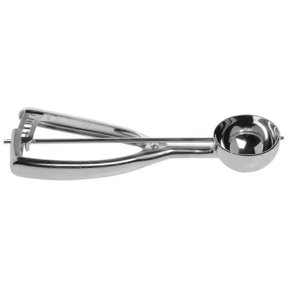 Stainless Steel Ice Cream Scoop with Easy Squeeze Handle for Precise Portion Control
