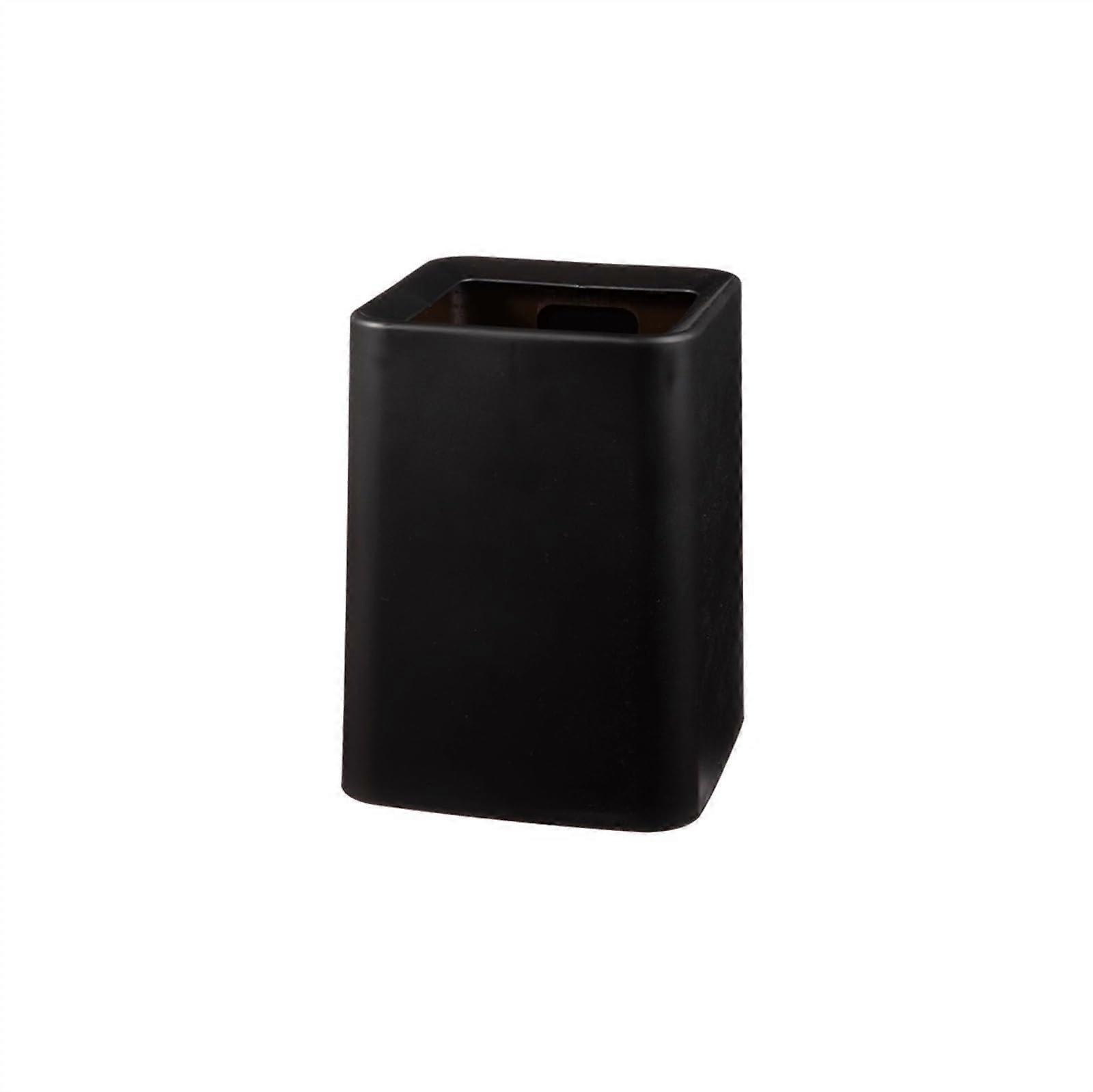 Black Open  Kitchen Trash Can with Removable Inner Bin for Bathroom and Office Use