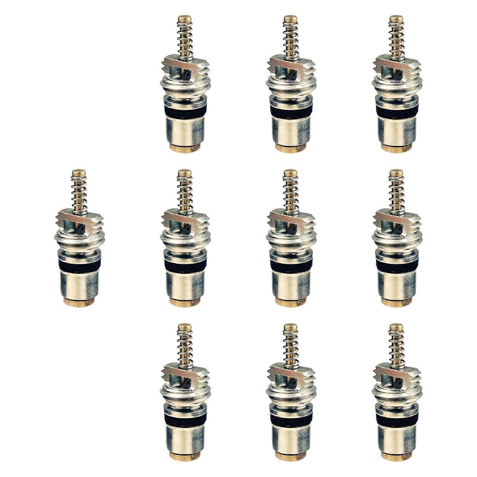 10 Pack AC Valve Core Replacement Set for Car, Durable Metal Air Conditioning  Kit