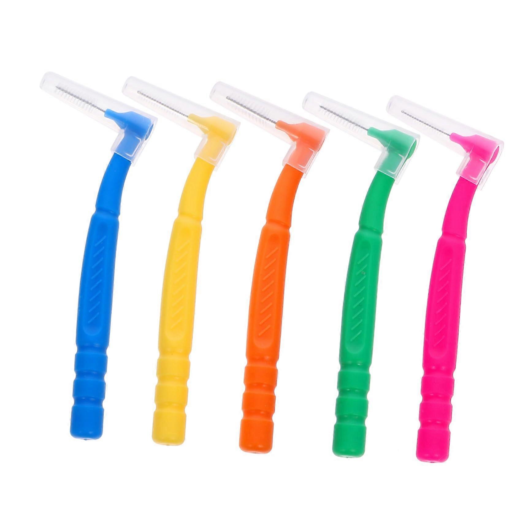 50Pcs Interdental Brushes with Protective Case for Deep Teeth Cleaning, Color Options