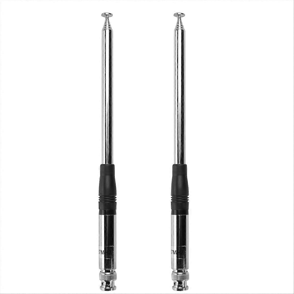 2 Pcs 27Mhz Antena 9 polegadas a 51 polegadas Telescópica / Rod HT Antenas para CB Handheld / Portable Radio com