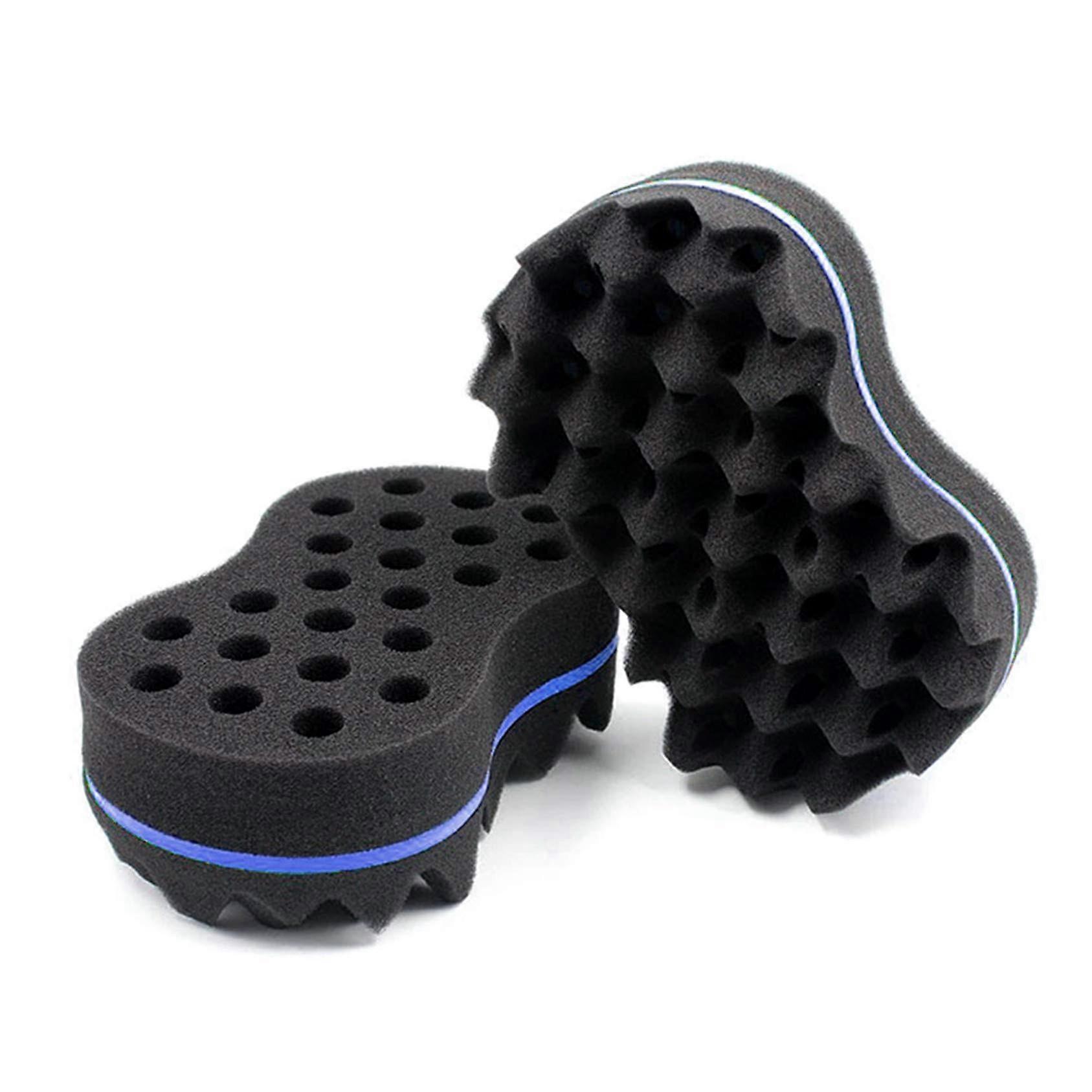 2PCS DualSided Dreadlock Sponge for Fast Coil Styling and Defined Afro Curls