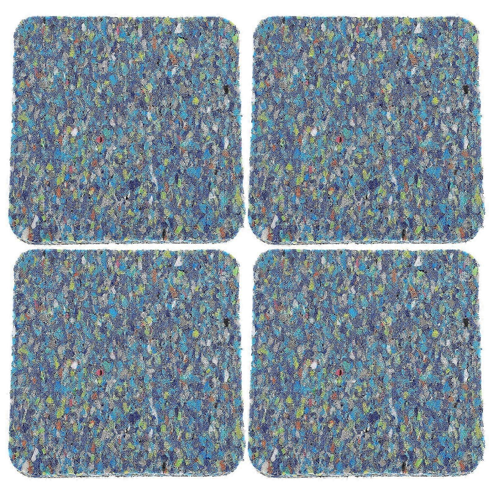 Exercise Pads For Floor Treadmill Mat Shock Absorption Noise Reduction Vibration Control 4Pcs