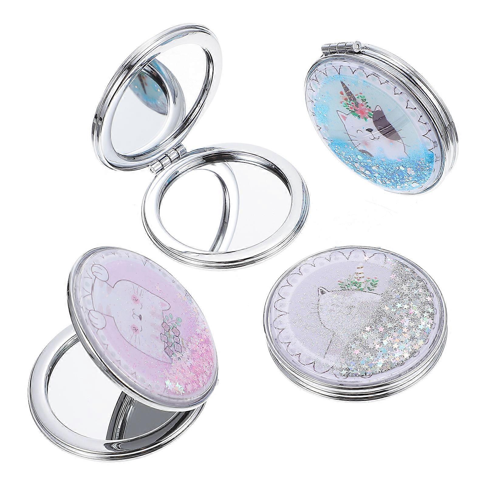 Makeup Mirror Portable Pocket Double-Side Compact Mirror for Makeup 8Pcs