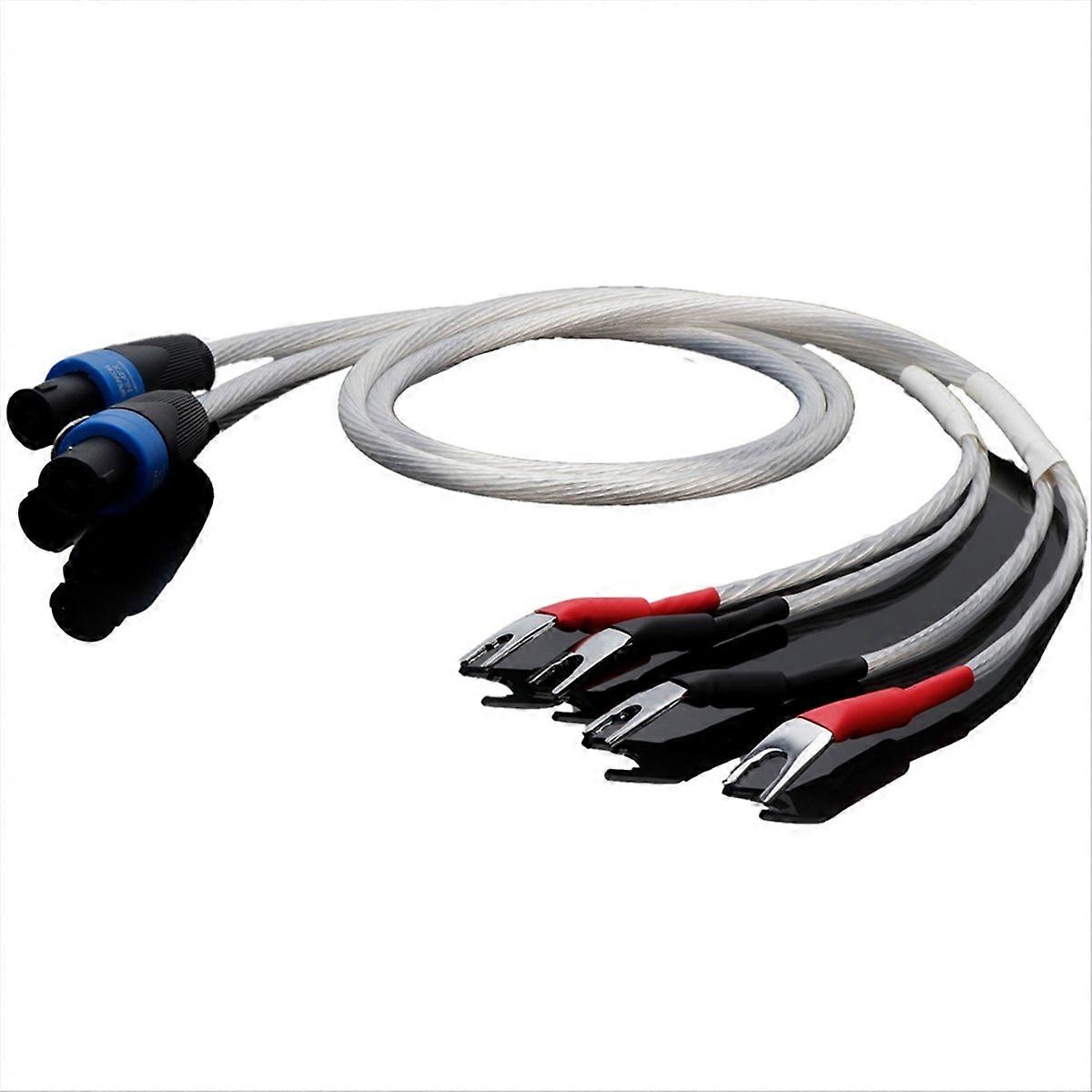 OCC Silver-Plated Audio Cable, Spoked Speaker Cable,