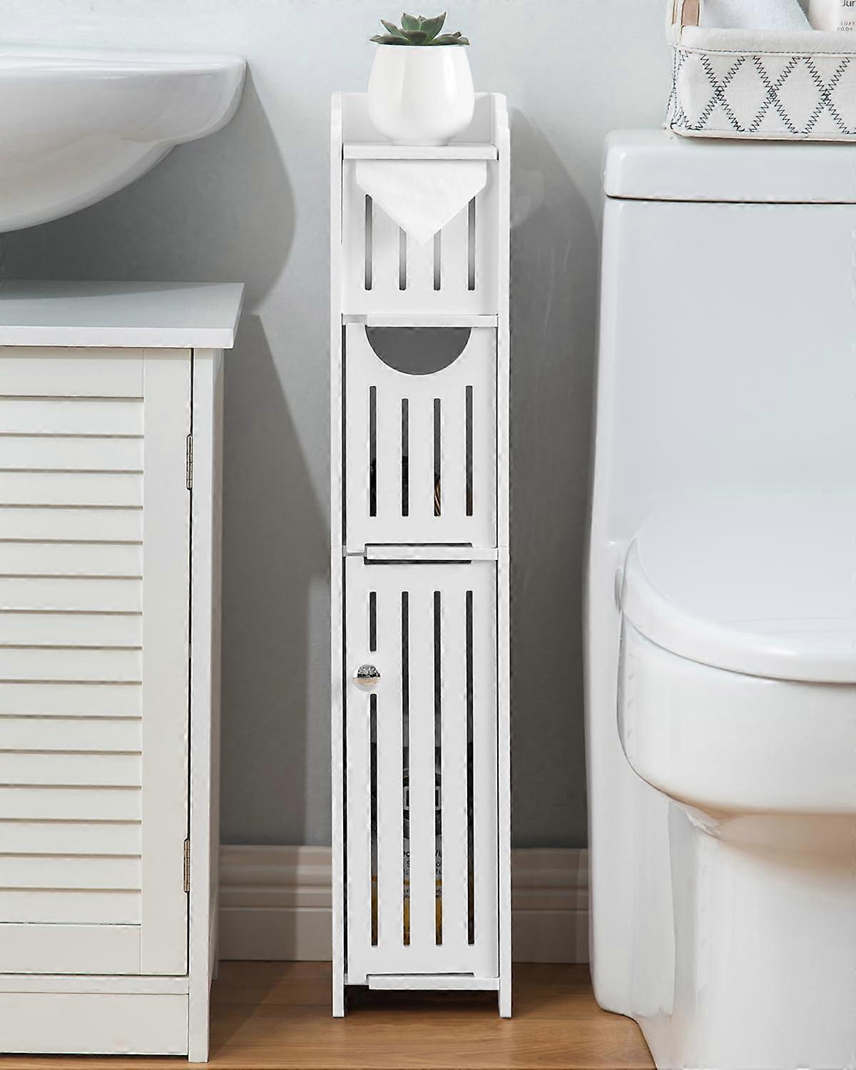 Bathroom Storage Cabinet for Small Spaces, Slim Vertical Organizer, SpaceSaving MoistureResistant