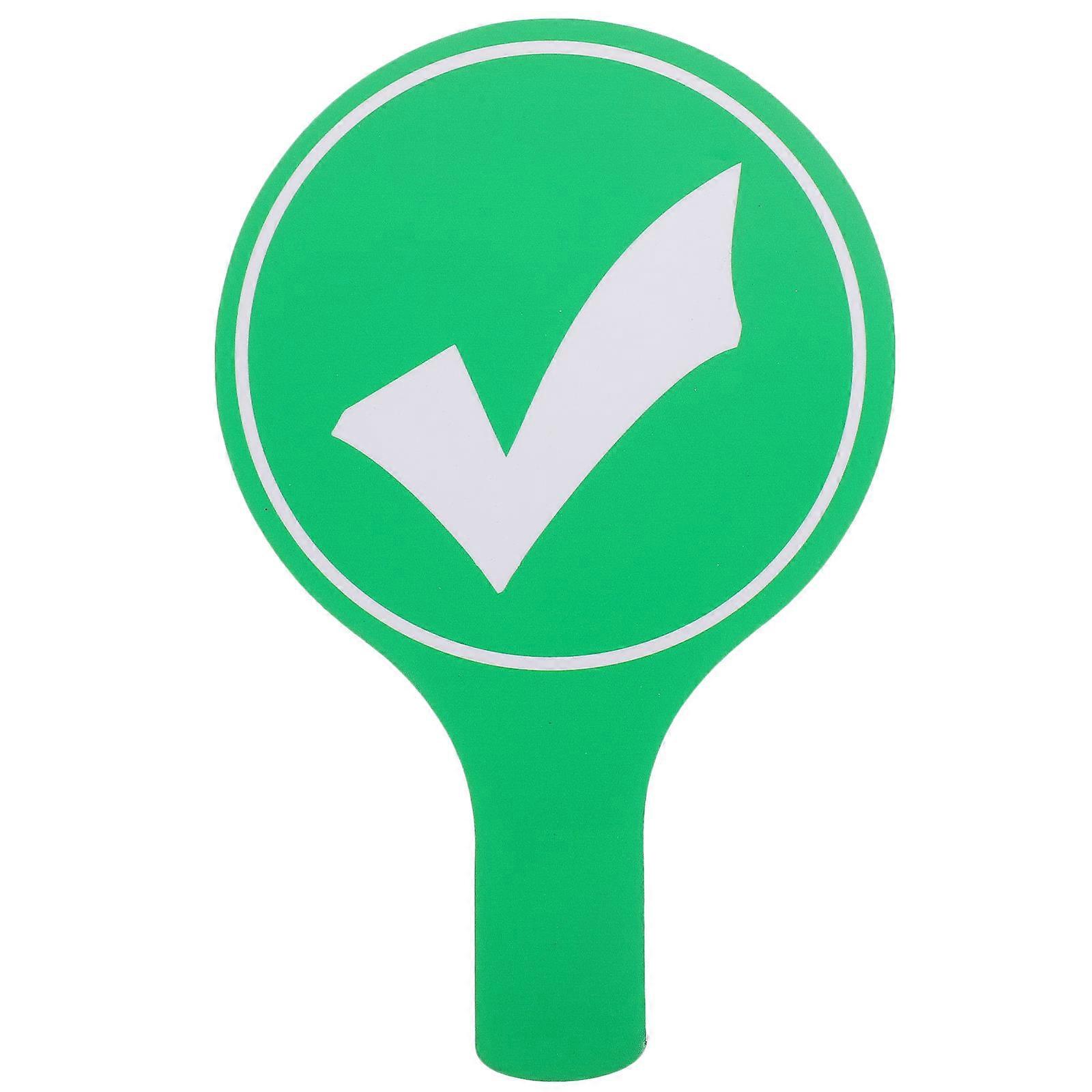 Classroom Answer Paddle Foam Teaching Prop for Voting Green