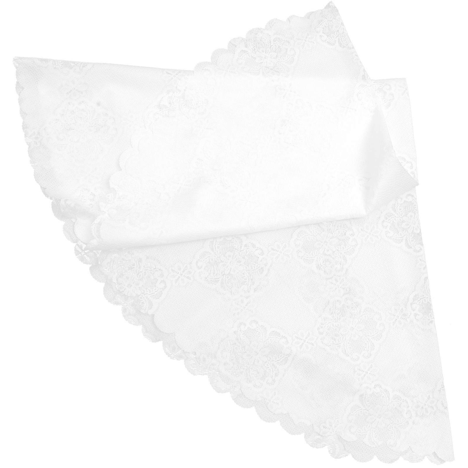 Rustic Wedding Lace Table Cloth for Table Use White Material