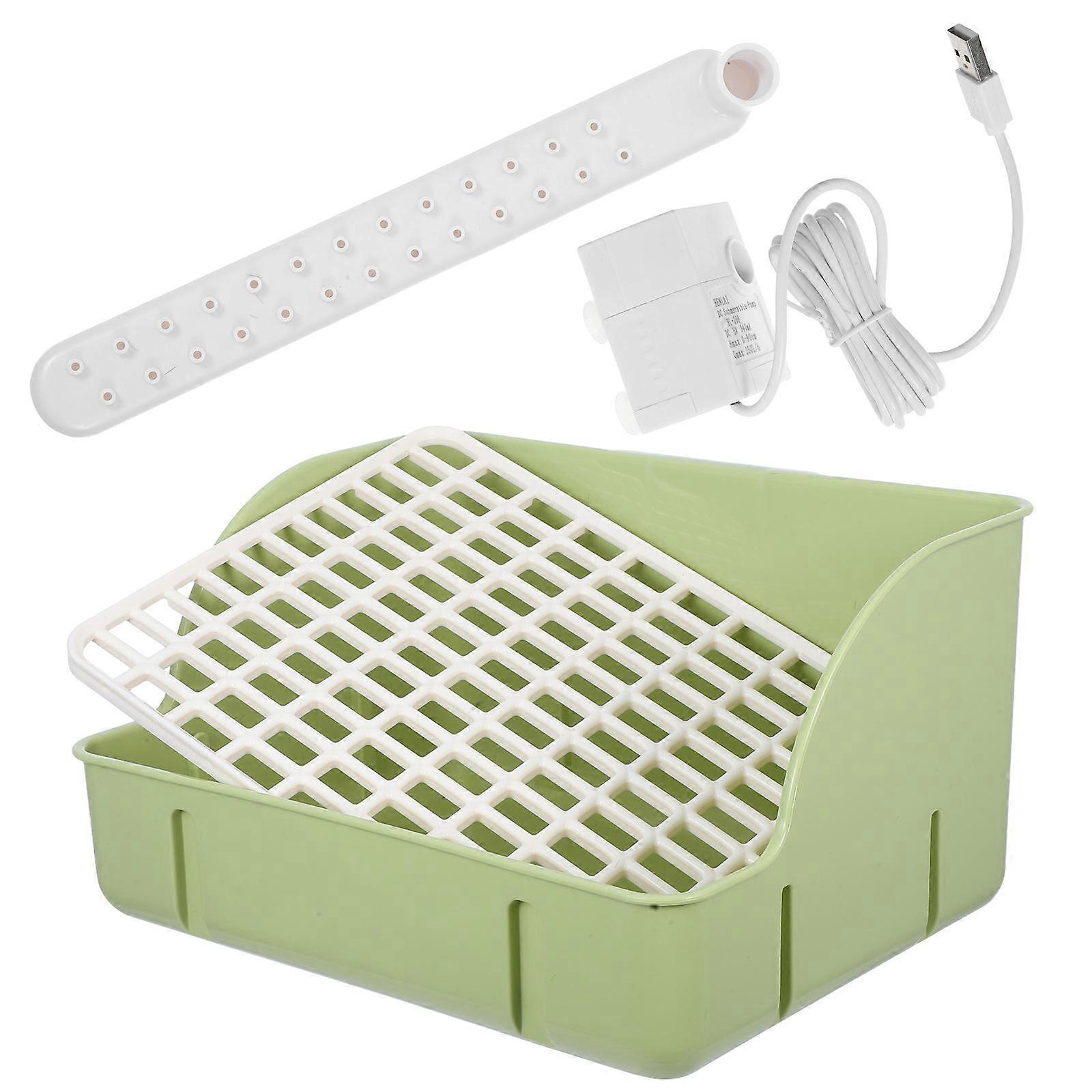 Automatic Bird Bath Tub with Shower Head for Indoor Pet Bathing 2Pcs Set