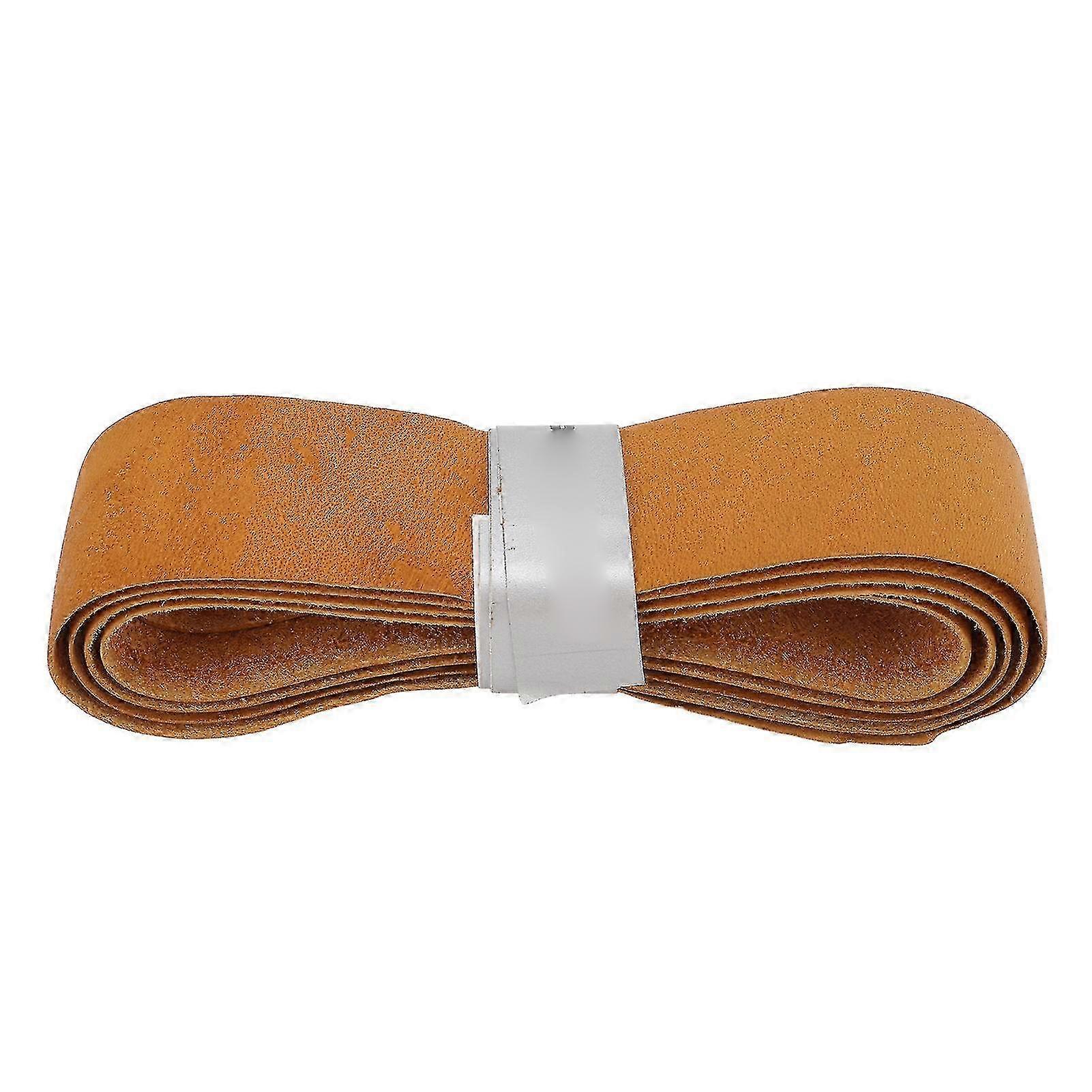 Light Brown Cowhide Overgrip for Tennis Racket Grip