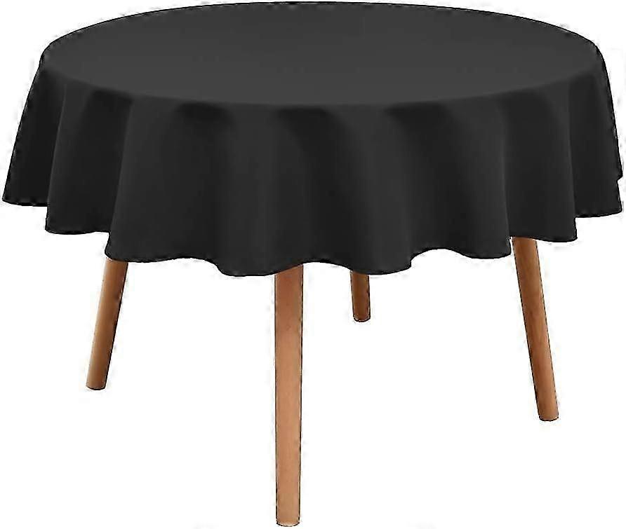 Waterproof & Wrinkle-Resistant Washable Polyester Tablecloth  Round Shape