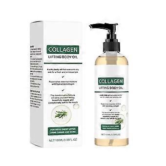 Collagen-Lifting-Körperöl, straffend und feuchtigkeitsspendend, leichtes, nicht fettendes Pflegeöl für geschmeidige, seidige Haut nach dem Duschen, für Frauen und Männer, 100 ml / 3,38 oz