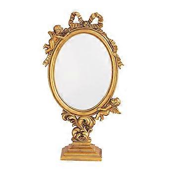1Pc Decorative Simple Desktop Mirror Women Vanity Makeup Mirror for Home