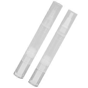 Cuticle Oil Pen 2Pcs Lip Gloss Pens For Travel Assorted Color Ergonomic Design Prevent Leakage