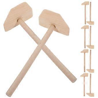 Wood Mallet Toy Mini Wooden Hammers for Kids Hand Training 10Pcs