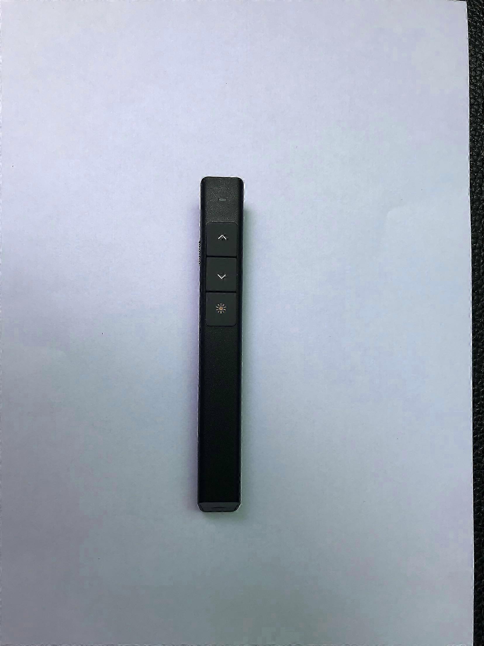 Wireless Presenter Black 2.4GHz Rechargeable Hyperlink USB Presentation Clicker Remote Control compatible with Office