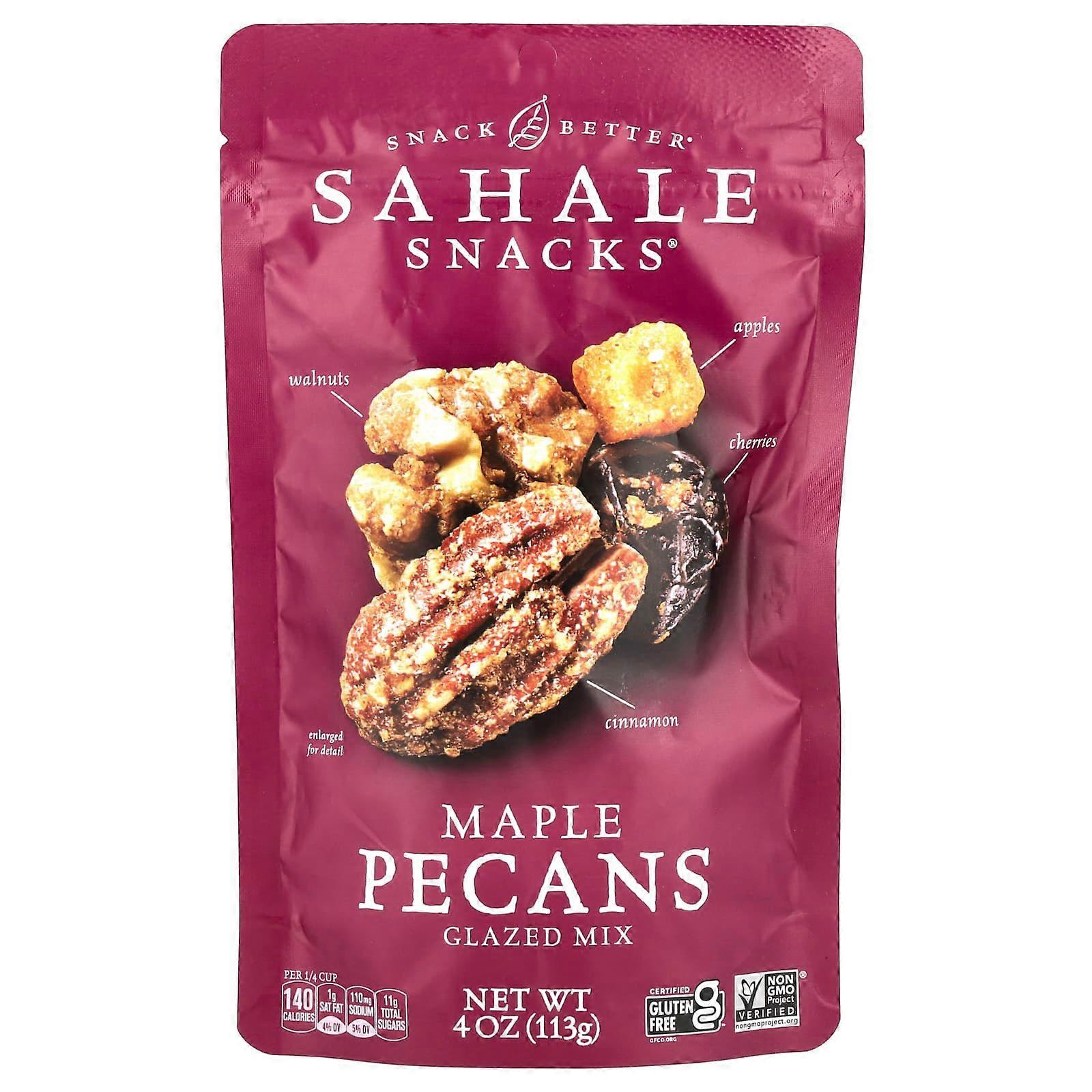 Sahale Snacks, Glazed Mix, Maple Pecans, 4 oz (113 g), 3-Pack